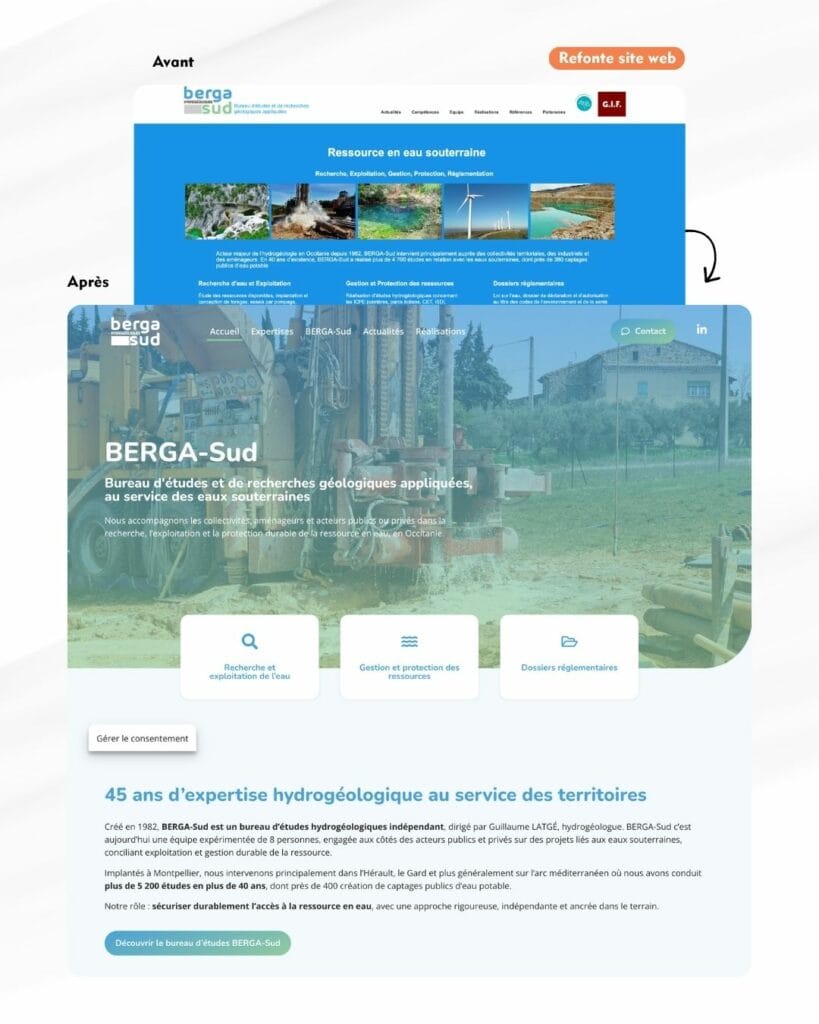 berga sud refonte web